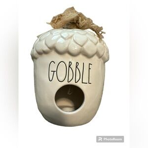 Rae Dunn GOBBLE Acorn Birdhouse